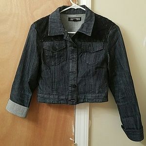 Forever 21 Denim jacket with lace detailing